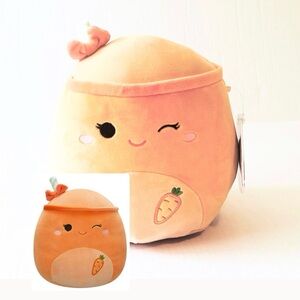 Squishmallows Easter 2025 8 " Carotene the Winking Carrot Juice